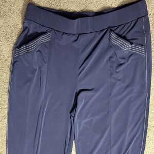 LANE BRYANT MATTE JERSEY SLACKS NWOT  MARITIME BLUE  14/16 SHORT